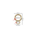 Wholesale Strong Metal Open Snap Clip Hook Round Spring O Ring Buckle Clasp for Keychain Handbag