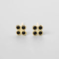 Korean Version 925 Sterling Silver Gold Fashion Earrings Zircon Personality  Stud Earring 2021 Trend Jewelry