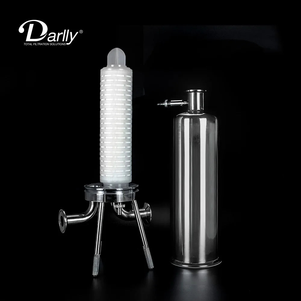 New Hydrophobic 0.2m 0.22 Micron PTFE Membrane Micro Pleated Filter Cartridge ISO9001 Certified for Vent Air Gas Sterile