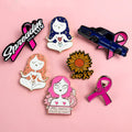 Raise Cancer Awareness Pink Green Mental Health Ribbon Badge Brooches Custom Logo Hard Enamel Lapel Clothes Pin