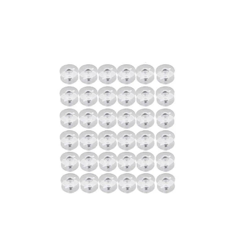 36pcs Plastic Empty Bobbins Handmade Sewing Machine Bobbins for Home DIY Sewing Accessories