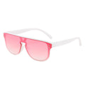 STORY XY20889 Vintage Flat Top One Piece Lens Big Frame Sunglasses Fashion Latest Design Conjoined Half Round Sun Glasses Women