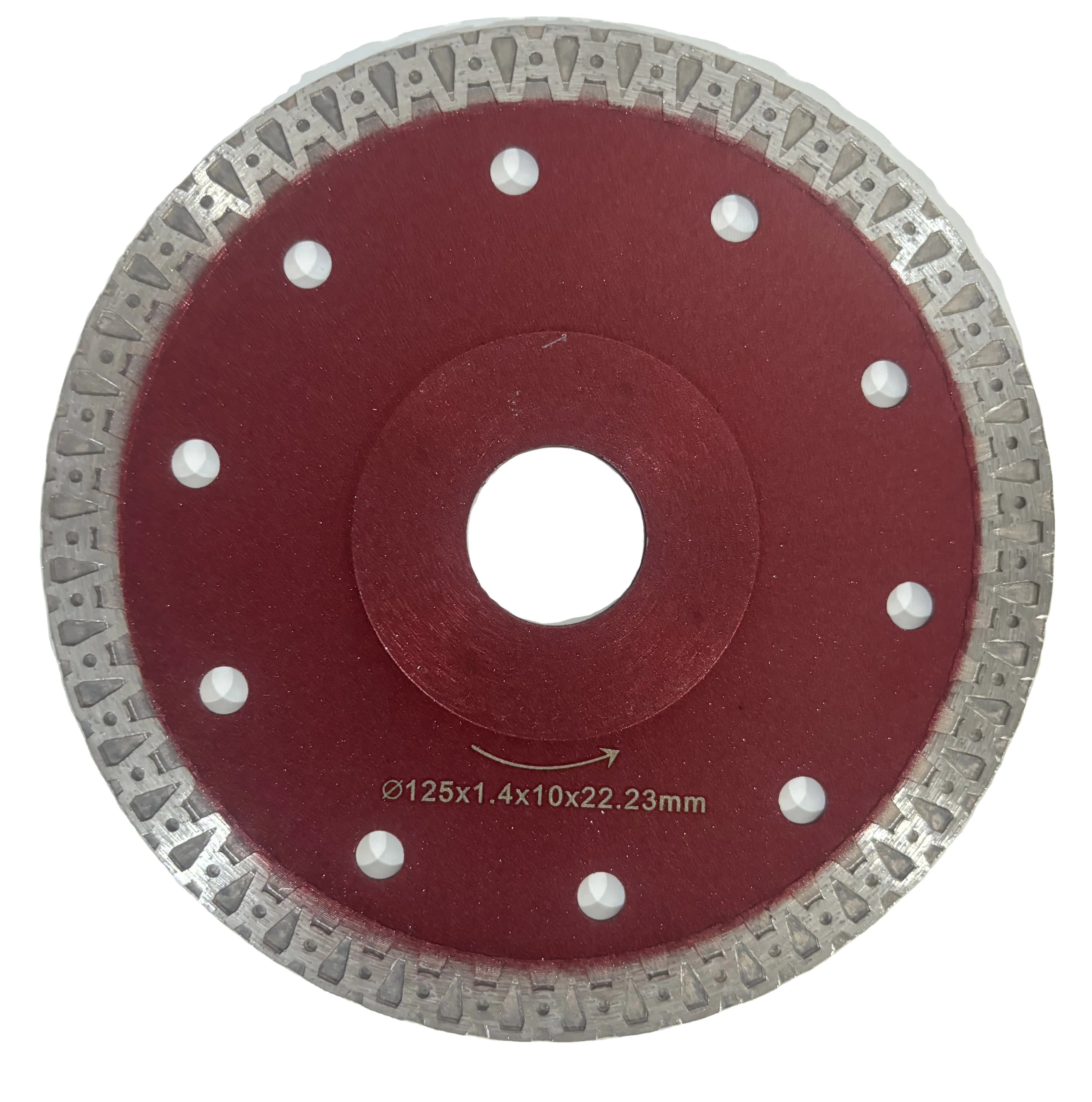 M7 125mm Wet Turbo Blades Saw Sintered Stone Cutting Disc Continuous  Diamond Marble Cutting Tiles Cutter Blade Ceramic Porcel