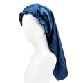 Double Layer Satin Bonnet Long Designer Snap Braid for Long Hair Dreadlock Plain Color Beauty Personal Care Product