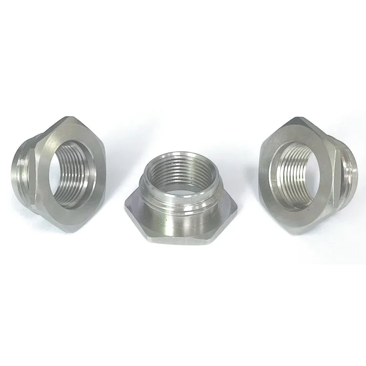 CNC Manufacture High Precision Custom CNC Machined Threaded Hex Nut Steel Plug