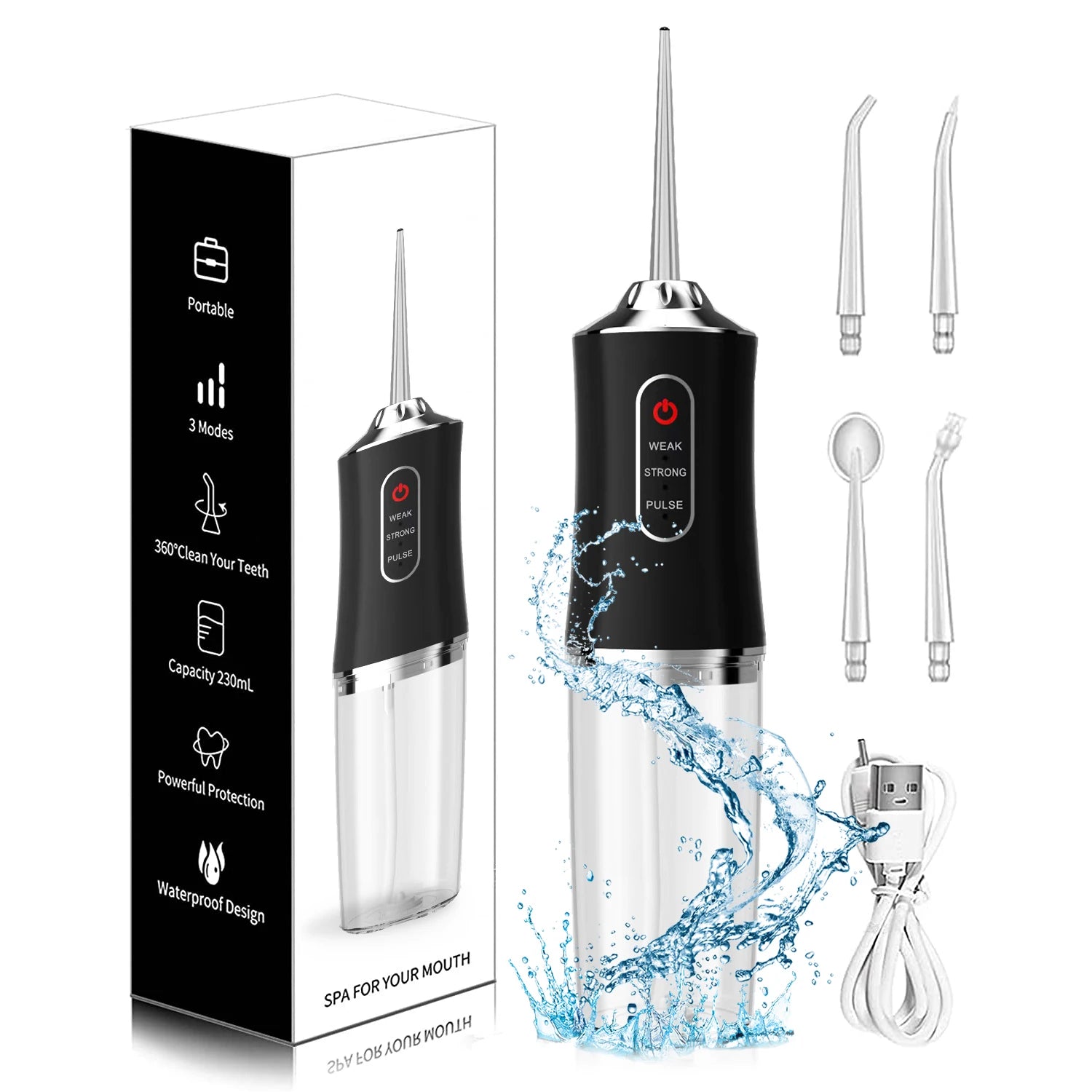 New Water Flosser Teeth Cleaning Dental Gold Braces for Teeth Water Flosser Electric Dental Countertop