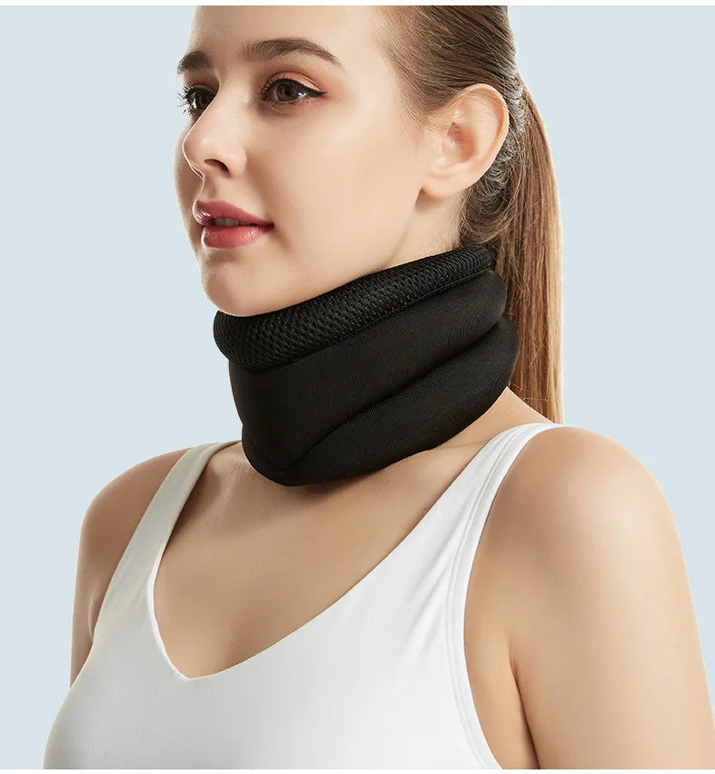 Factory Relieves Neck Pain Adjustable Orthopedic  Neck Braces Cervical Collar Super Soft Neck Support for Sleeping