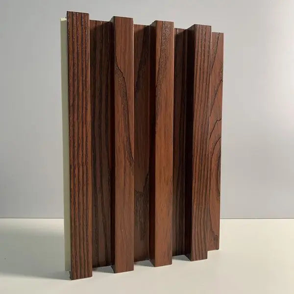 Waterproof Interior Wood Plastic Composite Cladding Wall Panel Fluted WPC for Apartments and Basements Traditional Design