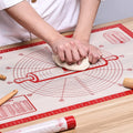 Kitchen Nonstick Silicone Pastry Mat Precise Measurement Guide Dough Rolling Mat 400x600 Non-Slip Oven Mat
