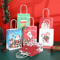 Wholesale Kraft Paper Santa Gift Bags Christmas Party Favor Bags for Crafts