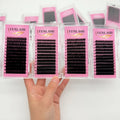 Matte Black Volume Individual Cashmere Lash Tray Private Label  Handmade Your logo Eyelash Extension