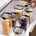 Square Rectangle Stackable Food Storage Jars Refrigerator Container Food Storage Box Kitchenware Organizer