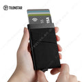 Minimilist Rfid Blocking Aluminum Wallet Card Case Pop up Card Holders With Gift Box