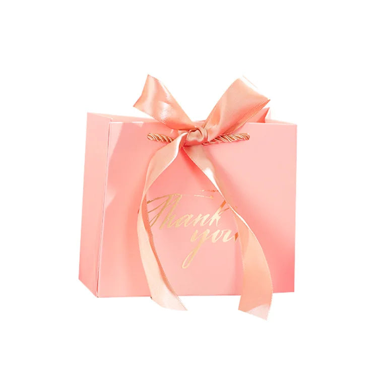 European Style Wedding Thank You Gift Bags Bulk Paper Bags With Handles Wedding Welcome Gift Bags for Retail Business