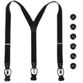 Adjustable Custom Men's Polyester Boy Suspender Heavy Duty 3 Strong Clips for Tuxedo Dress Work or Costume