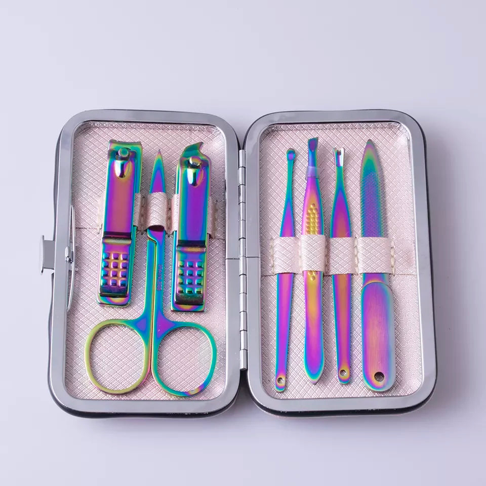 Best Selling Professional 7-Piece Home Manicure Pedicure Set Women Beauty Nail Clipper Set