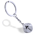 Hot Selling 3D Zinc Alloy Dice Shape Custom UV Printing Promotion Gift Keychain MegaBDM