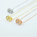 925 Sterling Silver Jewelry Charm Fine Jewelry Necklace Chain Set With Wave Pendant for Women Gift
