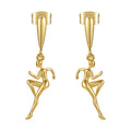 Original Design High Quality 18K Gold Plated Brass Jewelry Athlete Dancer for Women Drop Accessories Earrings E221373