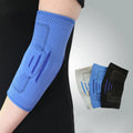 Custom Logo High Elastic Comfortable Nylon Silica Gel Elbow Pads Flexible Sports Protection Protectors