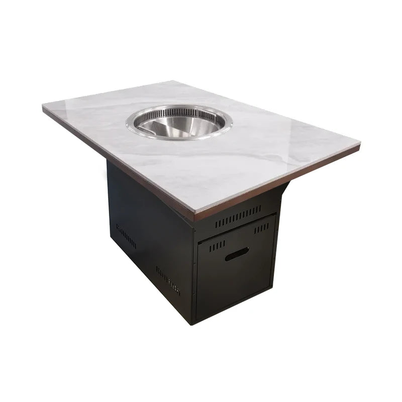 Commercial Korean Bbq Hot Pot  Table Restaurants Electric Smokeless Hotpot Table Commercial Restaurant Tables Furniture