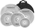 First-hand Supply 10 Splash+14 Hihat+16 Crash+18 Crash +20 Ride MOSICO Low Volume Mute Cymbals for Drummer Beginner