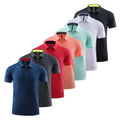 US Size Men's Shirt Knitted 100% Cotton Anti-wrinkle Quick Dry Breathable Short Sleeve Button 180g Golf Activewear Custom Print