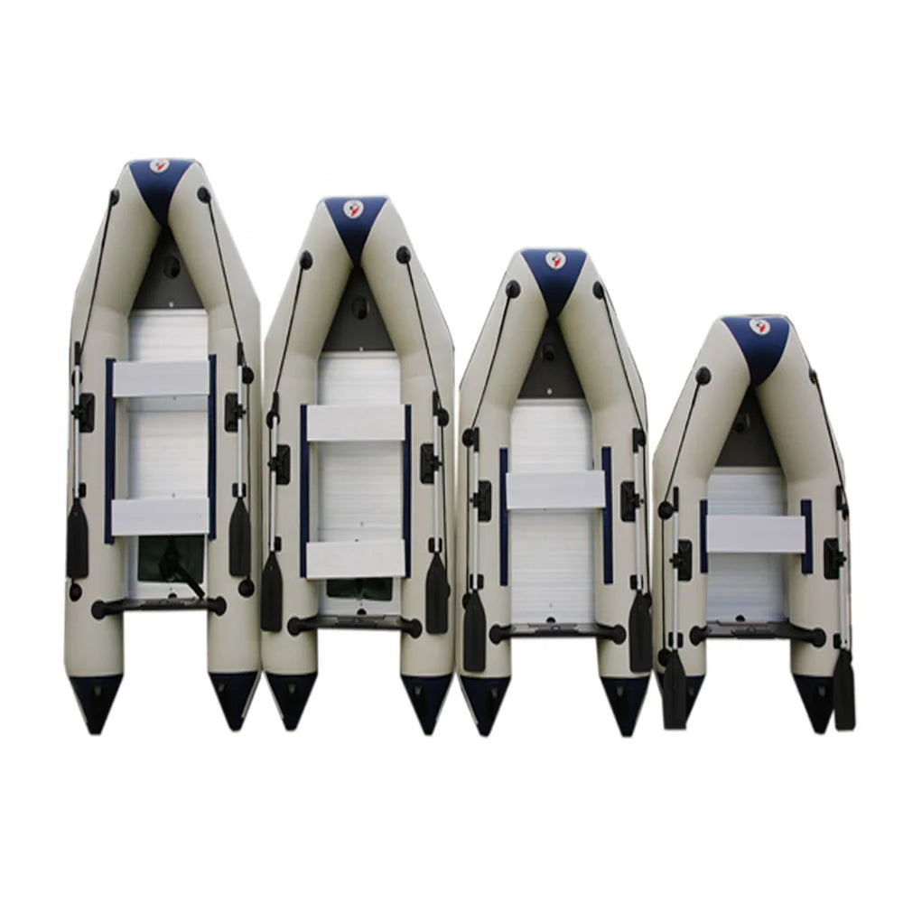 Solarmarine 5-Person 300cm Aluminum Floor PVC Speed Boat Inflatable Rowing Boat