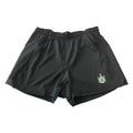 High Quality Custom Embroidered Cotton Twill Drill Breathable Plus Size Mens All Black Touch Rugby Shorts with Tag