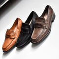 Custom Brand Horse's Skin Office Shoes Ladies Trendy Flats Handmade Leather Shoes 2024 New Design Luxury Women Shoes