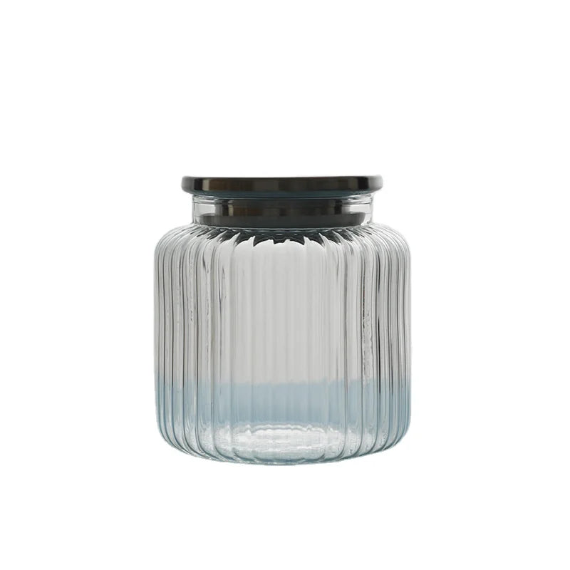 Wide Mouth Glass Mason Jar/glass Jar with Metal Lid/glass Storage Jar