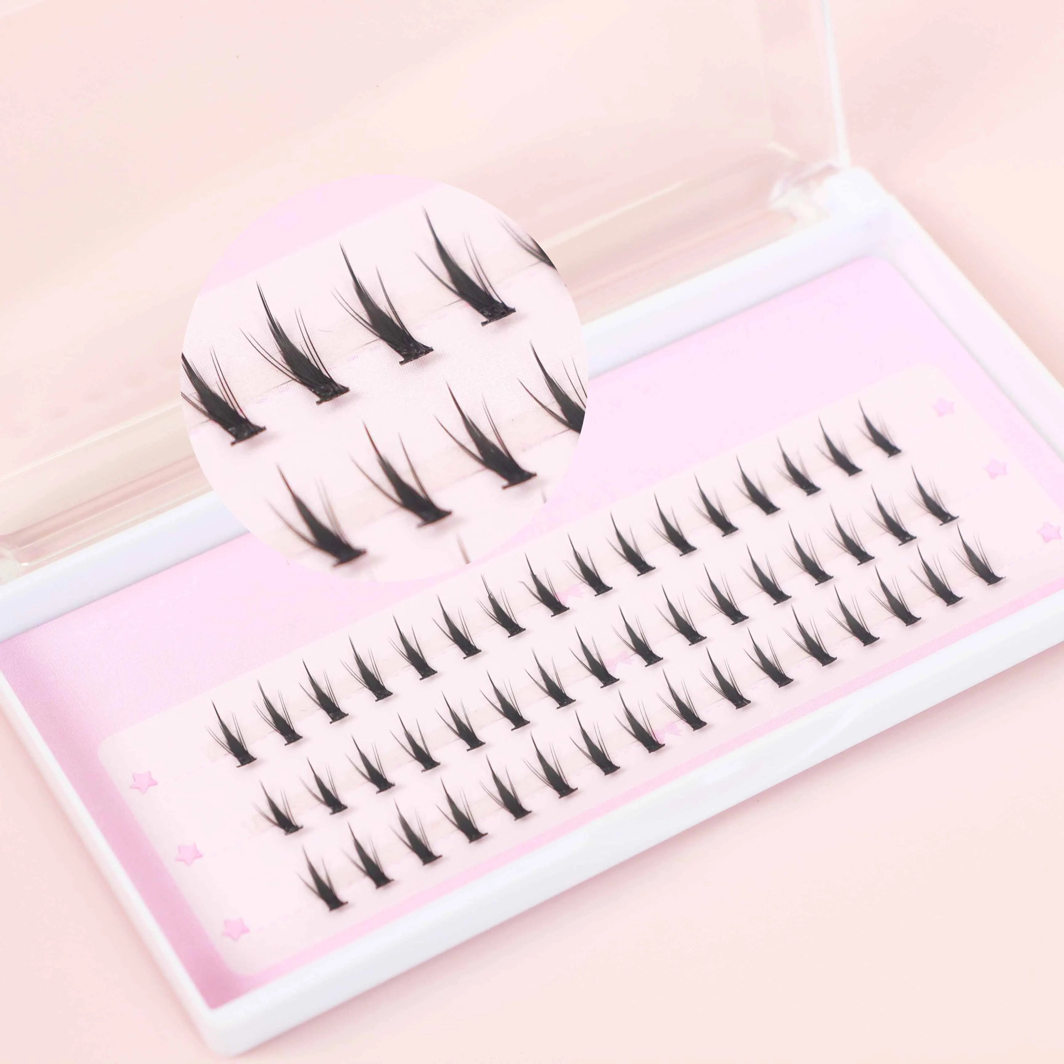 Dramatic Heavy Thick Lower Lashes Individual Bottom Lash Under Eyelashes for Makeup Artists