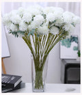 OX337 Wholesale Decorative Flowers Ping Pong Chrysanthemum Silk Real Touch Ball Chrysanthemum Artificial Dandelion Flower