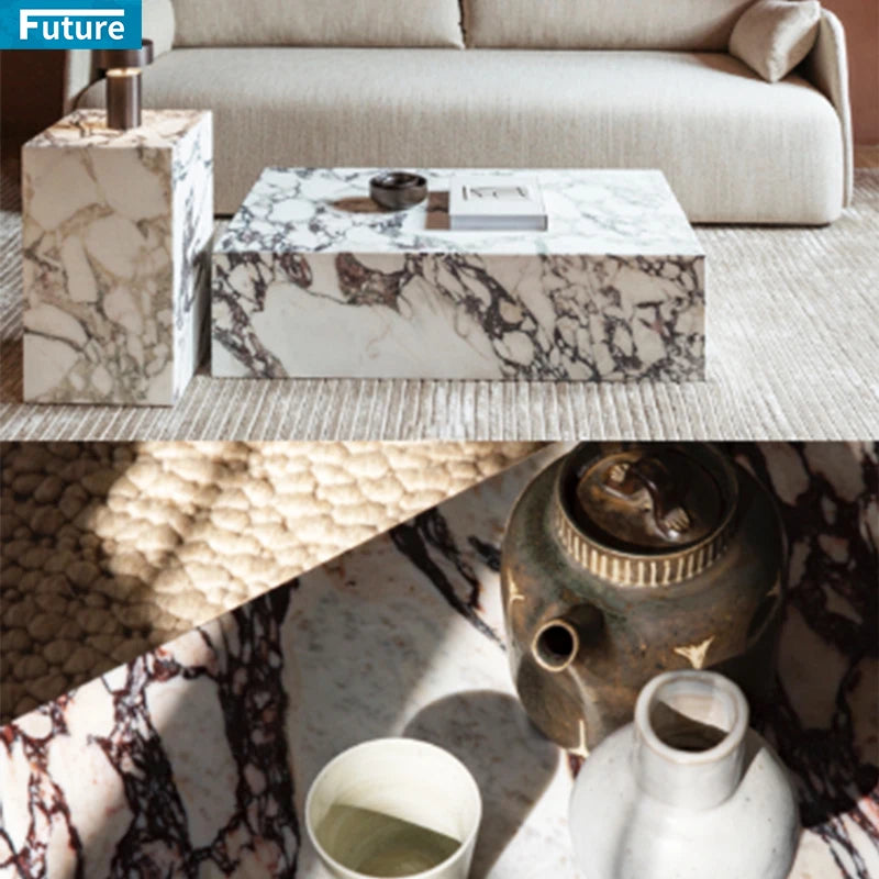 Luxury Stone Furniture Modern Furniture Living Room CenterItalian Marble Coffee Tables