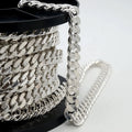 Factory Wholesale Hot Selling Solid Silver Men's Chains Male Cuban Chain Hip Hop Link Chain Necklace in Roll