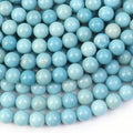 Natural Caribbean Blue Calcite Stone Beads Chinese "Larimar " Gemstone Bead for DIY Jewelry Earn 6mm 8mm 10mm Length 38cm 15"