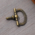 Mini Square Traditional Antique Bronze Furniture Hardware Drawer Handle Self-Tapping Threaded Dresser Kitchen Wardrobe Bathroom