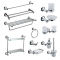 Hot Sale Modern Stainless Steel Wall Mounted Bathroom Accessory Set Brass for Home Hotel Use Includes Toilet Paper Holder Brush