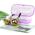2026 New Beauty Metallic Handheld Cooling Therapy Ice Ice Cube Beauty Massage Roller Steel Globe Silicon Custom Ice Roller