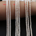 5-6mm 3A 2A a White Natural Loose Beads Real Fresh Water Button Pearl Strand
