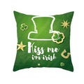 Customized Digital Printed Pillow Cover Green Lucky Clover Pillow Case St. Patrick's Day Cushion Covers