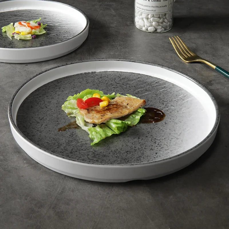 Custom Logo Melamine Dinnerware Luxury Hotel Restaurant Matte Fruit Salad Sushi Plates and Dishes