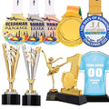 Wholesale Custom Metal Crystal Glass Sports Awards Trophies & Plaques for Soccer & Marathon Achievements for Tradeshow Giveaways