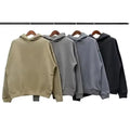 Unisex Oversized Hip Green 1Pcs Printed Fit Custom Logo All-Match Crewneck Pocket Hoodie No Drawstring Blank Sweatshirt for Men