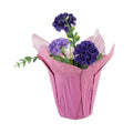 Customized Brown White Flower Pot Decorative Cover Waterproof Plastic Film Indoor Decoration Garden Potted Flowers Packaging