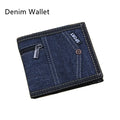 Newest Small Denim Woman Card Wallet with Anti-Theft Feature Folding Credit Card Holder