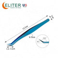ELITER Wholesale Eyelash Tweezers Volume Tweezers 90 Degreenose Cuffs Tweezers for Eyelash Extension