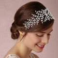 Upscale Sweet Exaggerated Bridal Headdress Handmade Alloy Zircon Hairband Bendable Full Drill Hair Hoop for Women