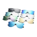 Trend One-Piece Custom Logo Sunglasses for Men Colorful UV400 Sports Frame Big Frame PC Material