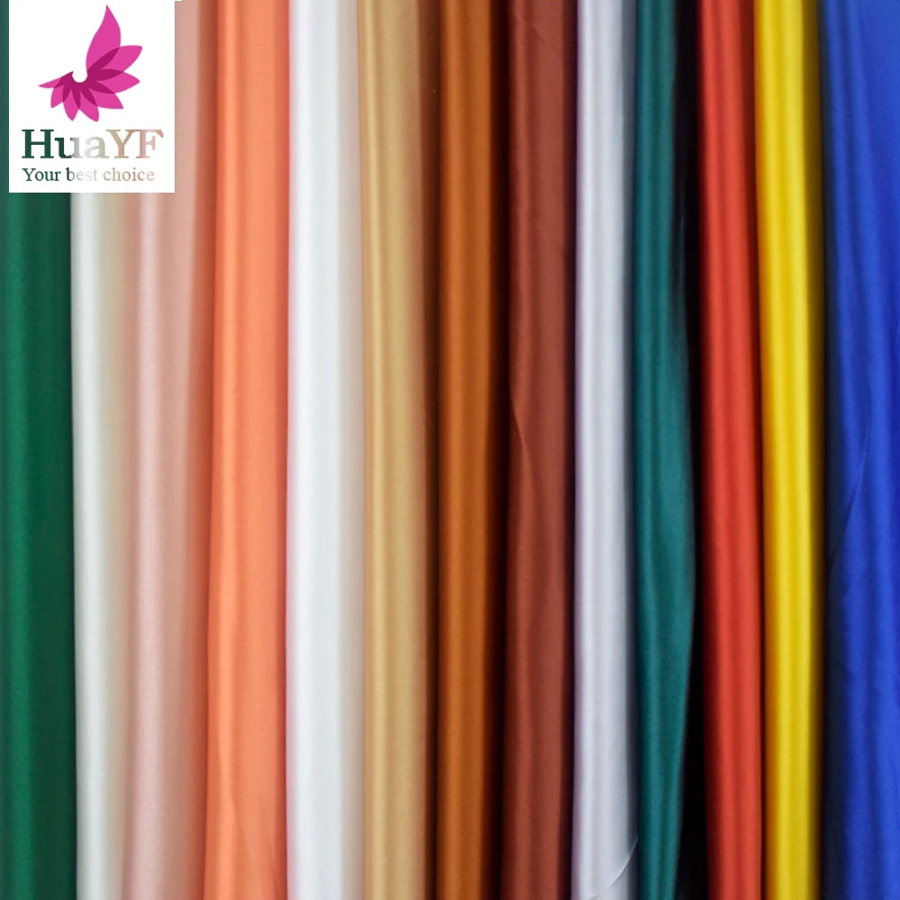 GT0002 Good Quality Lining Satin Dress Stretch Satin Fabric 5 Yards for Collection